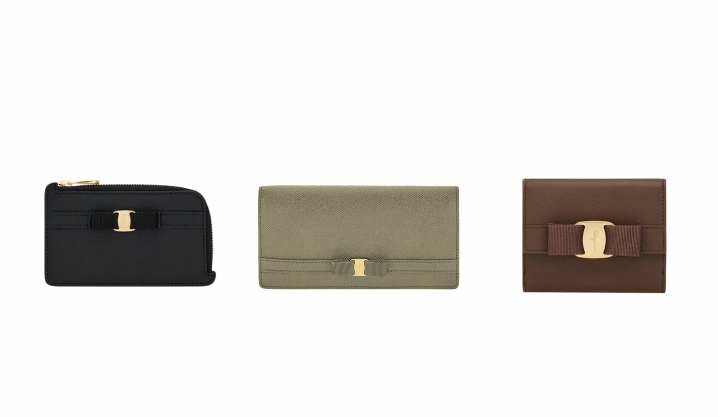 ェラガモから「ヴァラ・リボン」の新作レザーアイテムが登場