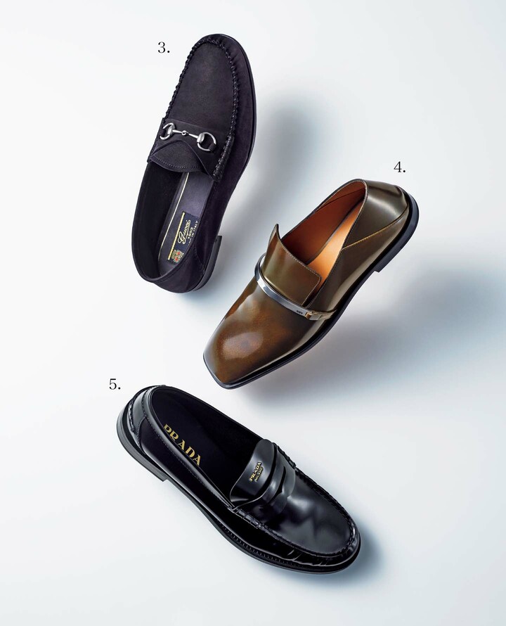 グッチ、トッズ、プラダのローファー