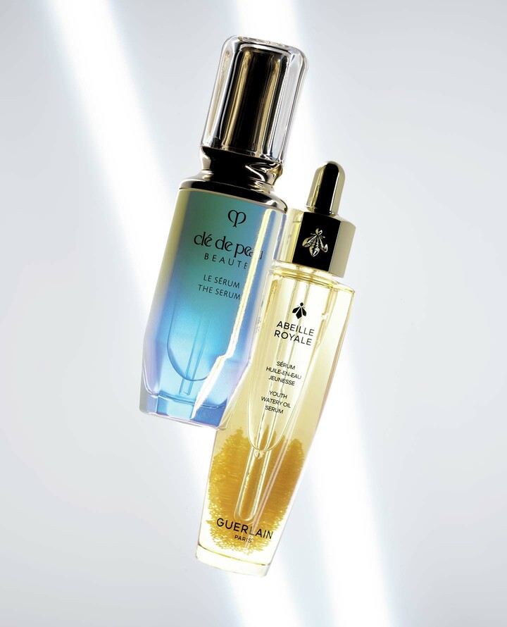 クレ・ド・ポー ボーテの「ル・セラムII」とゲランの「アベイユ ロイヤル ウォータリー オイル セロム」