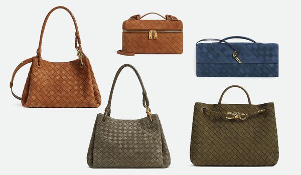 【ボッテガ・ヴェネタ】の温もりレザーアイテム5選|くすみカラーをまとった豊かな風合いのイントレチャートスエード