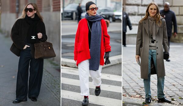 ひとつ投入するとおしゃれ度UP！「ニットマフラー」スタイル３選【海外スナップ】