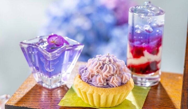 ストリングスホテル東京インターコンチネンタルの「紫陽花チャイニーズアフタヌーンティー」