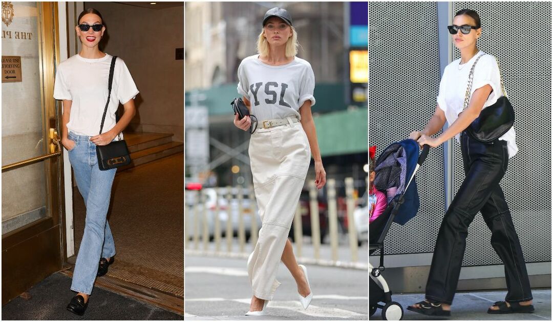 最新版 秋の 白tシャツ スタイルを成功させた海外モデルたちのリアルコーディネート術 海外スナップ Precious Jp プレシャス