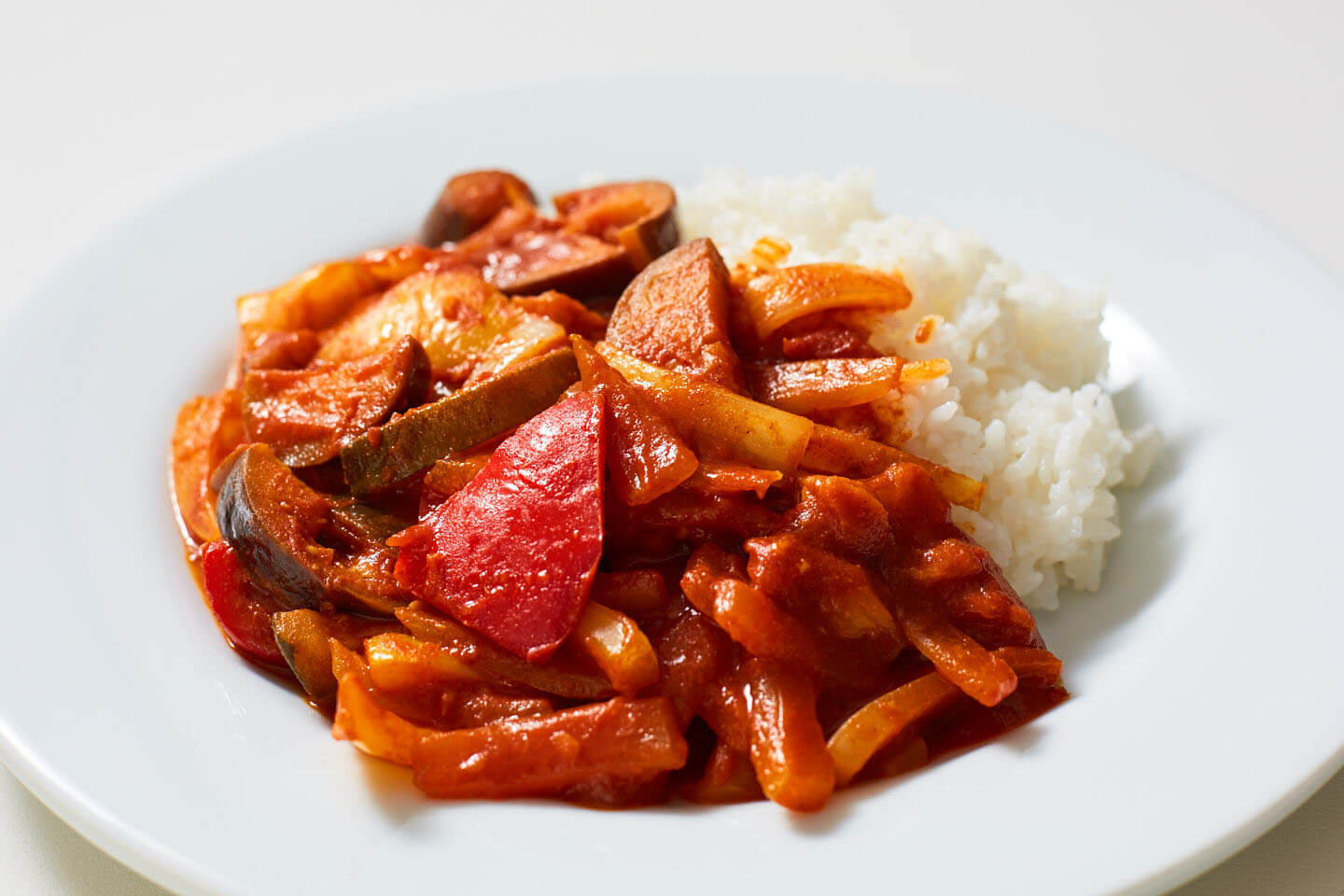 トマト風味のカレー