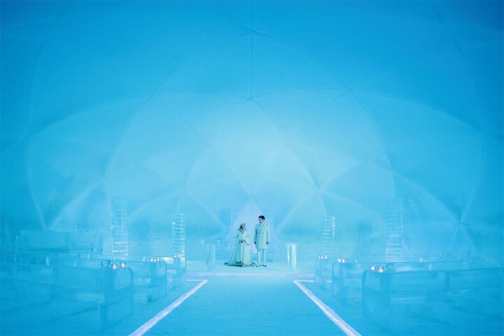 アイスヴィレッジの氷の教会