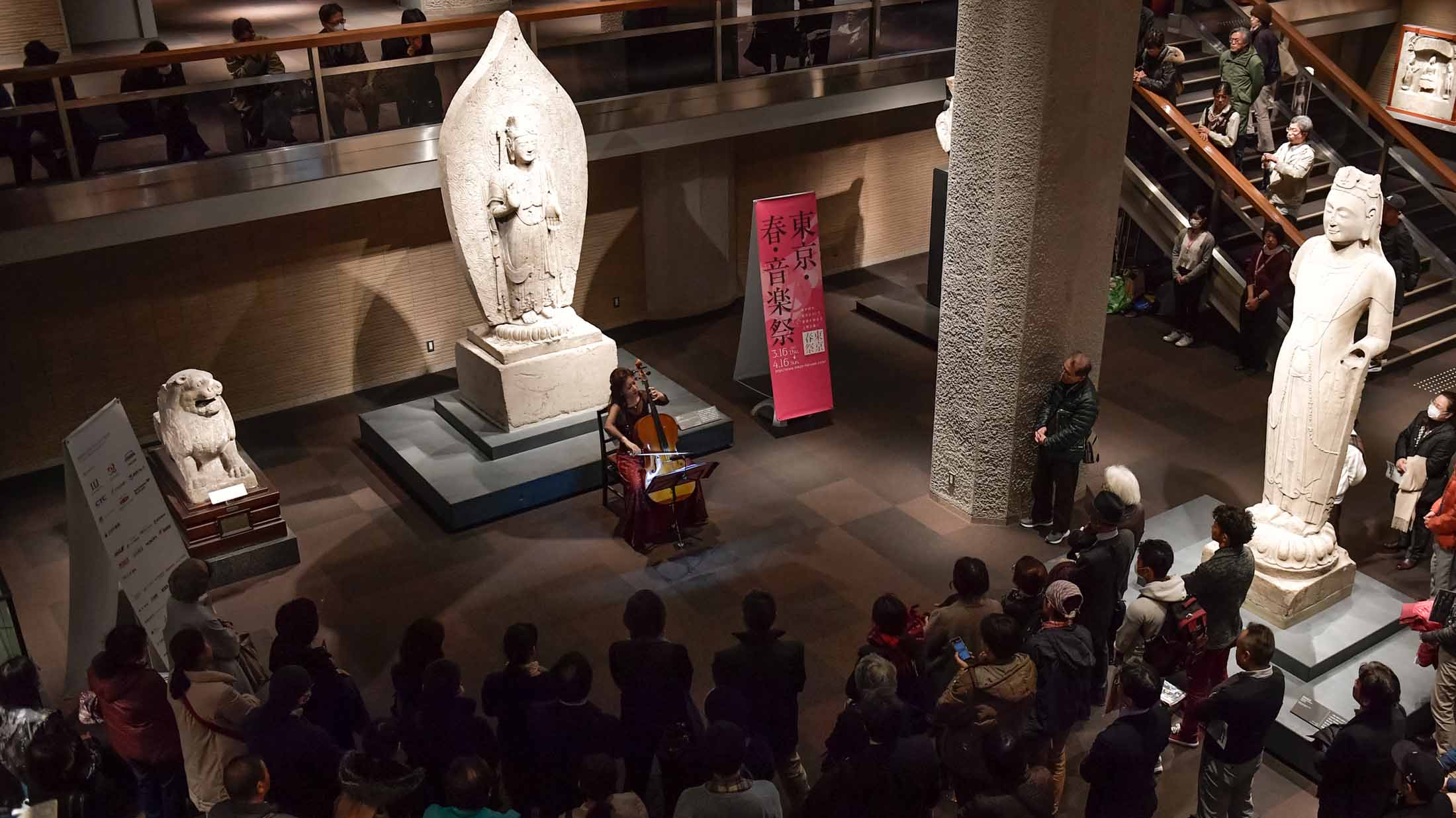 上野エリアの美術館や博物館の中で行われるミュージアム・コンサートも同音楽祭ならではの楽しみ。写真は昨年の音楽祭より、東京国立博物館で行われた「桜の街の音楽会」の様子。©️東京・春・音楽祭実行委員会/青柳 聡