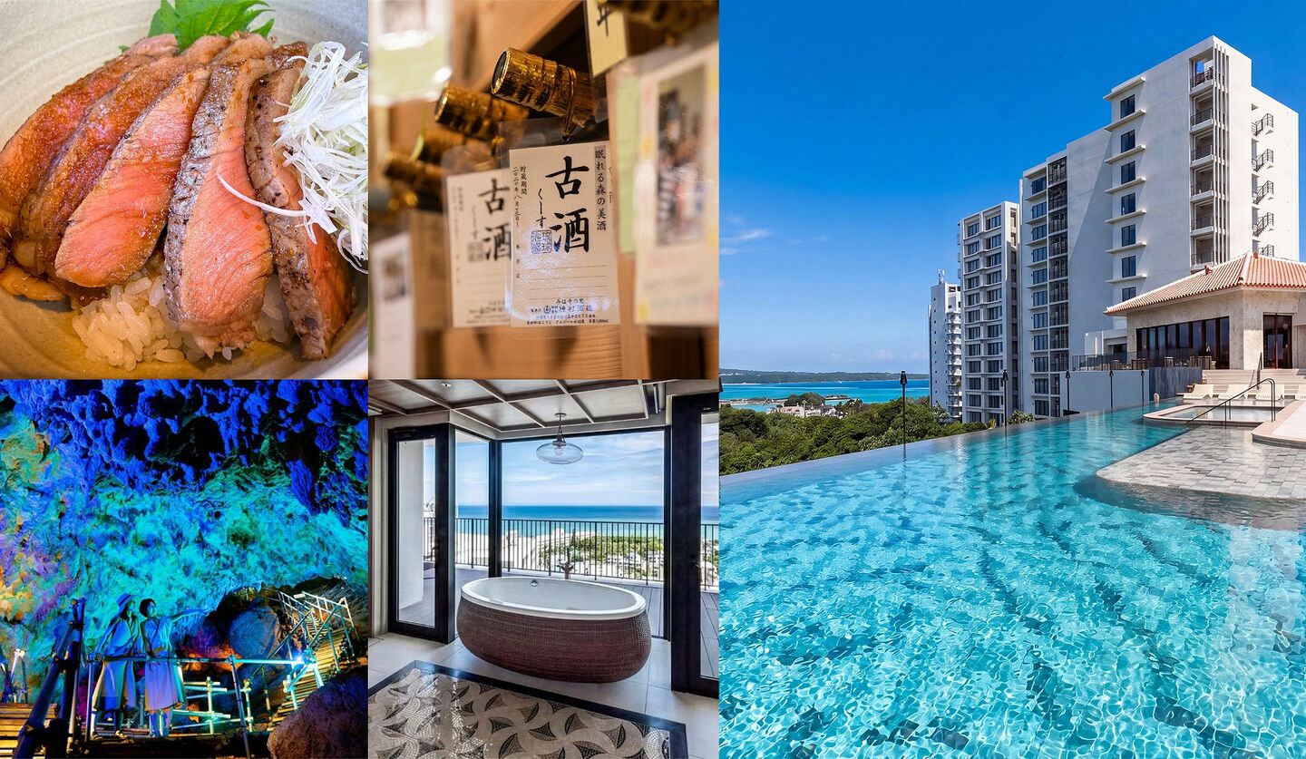 沖縄・恩納村に開業したリゾートホテル「BLISSTIA SUITES ＆ RESORT 沖縄恩納村」の客室、インフィニティプール、ダイニングなどのホテル内の画像