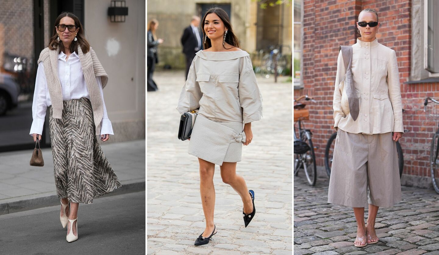 グレージュの装いを楽しむアネット・ウェーバー、クララ・コン・ヴィラ、コペンハーゲンのイベントに出席したゲスト