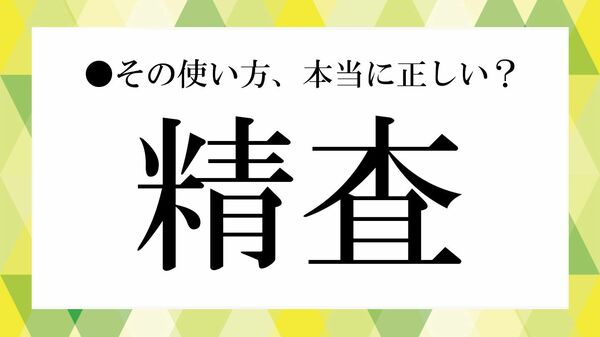 「精査」の意味とは？ 「確認」「調査」との違いやビジネスでの使い方、例文、言い換えを解説【大人の語彙力強化塾】