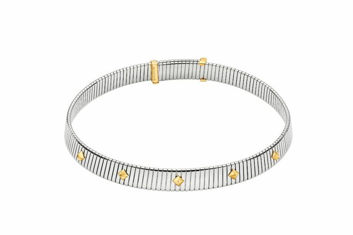 ネックレス「ブルガリ トゥボガス」￥1,039,500【素材：ステンレススティール×イエローゴールド】