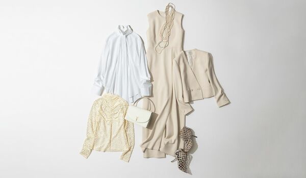 好印象な華やかさを後押しする「ホワイト」アイテム7選|知的に華やぐ、スマート・エレガントなバリエーション