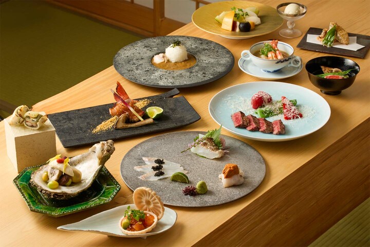 円かの杜の食事処「割烹 むげん」の料理