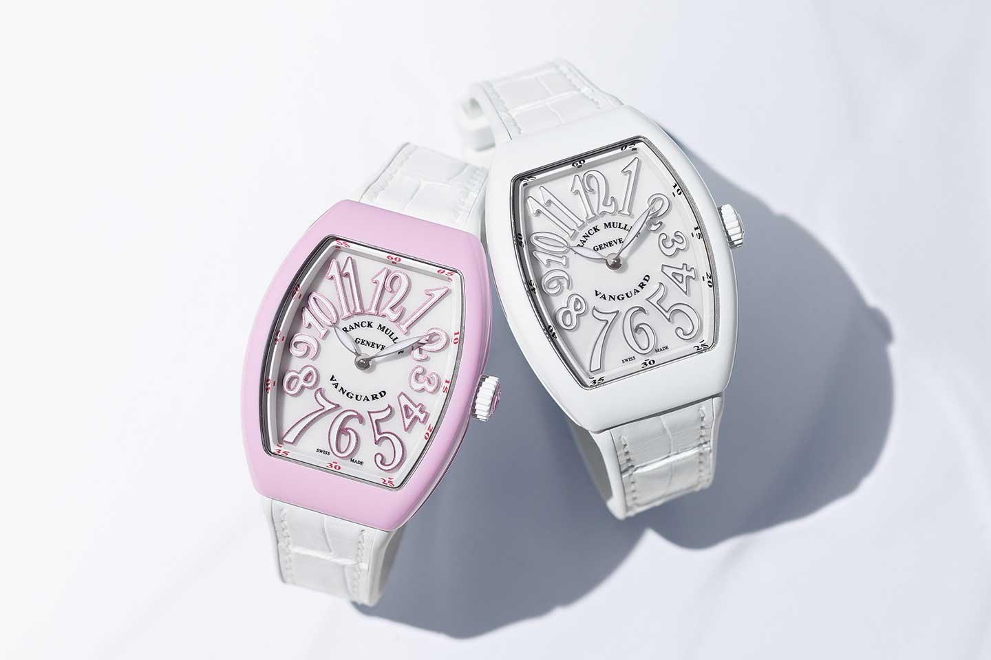 フランク ミュラー「ヴァンガード レディ マイアミ デコ」共に¥950,000(フランク ミュラー)
