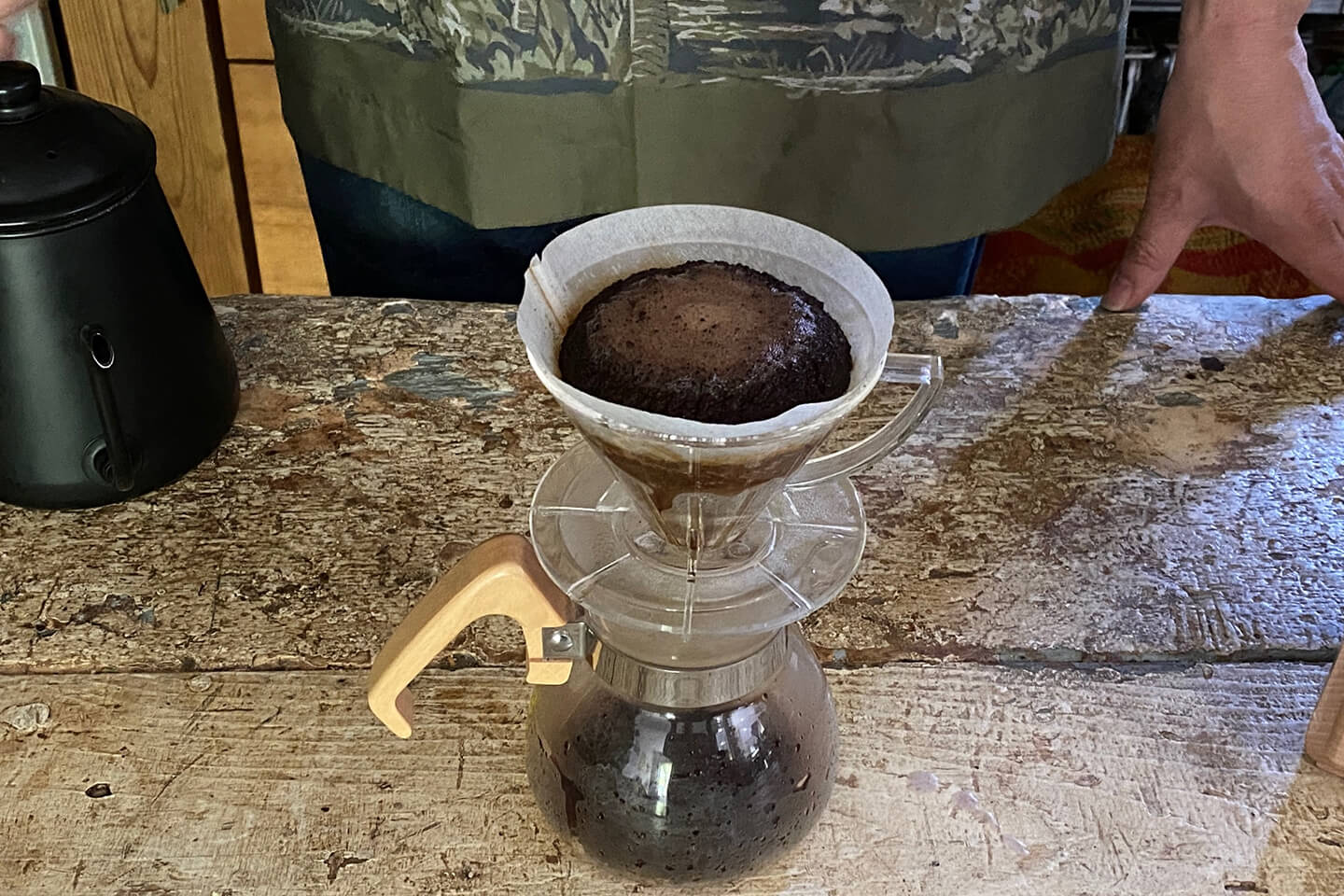 お湯を注ぐ速度