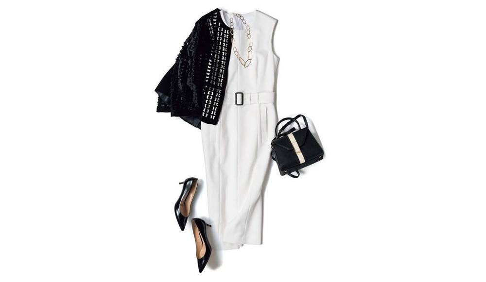 春の白ワンピースコーデ12選 洗練された大人女性の白ワンピースコーデ集 Precious Jp プレシャス