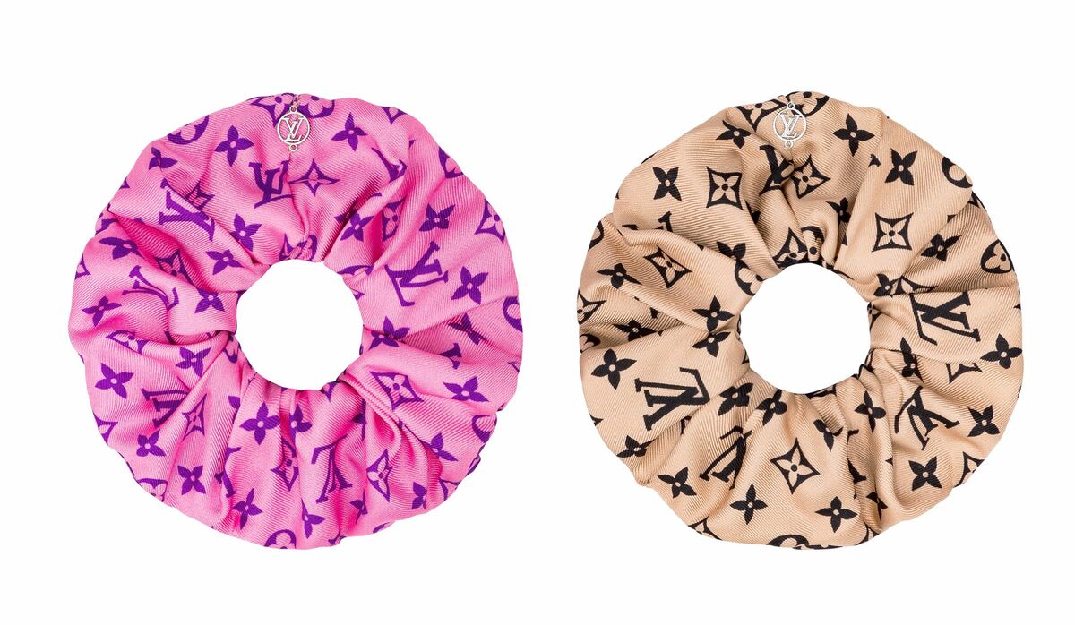 LOUIS VUITTON シュシュ 2個セット LOUIS VUITTON ルイヴィトン シュシュ・セット モノグラム