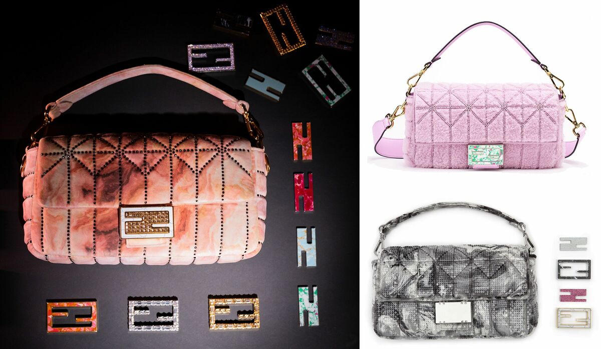 フェンディ   バケット バゲット® チェーン ミディ ファブリック マルチカラー | Fendi