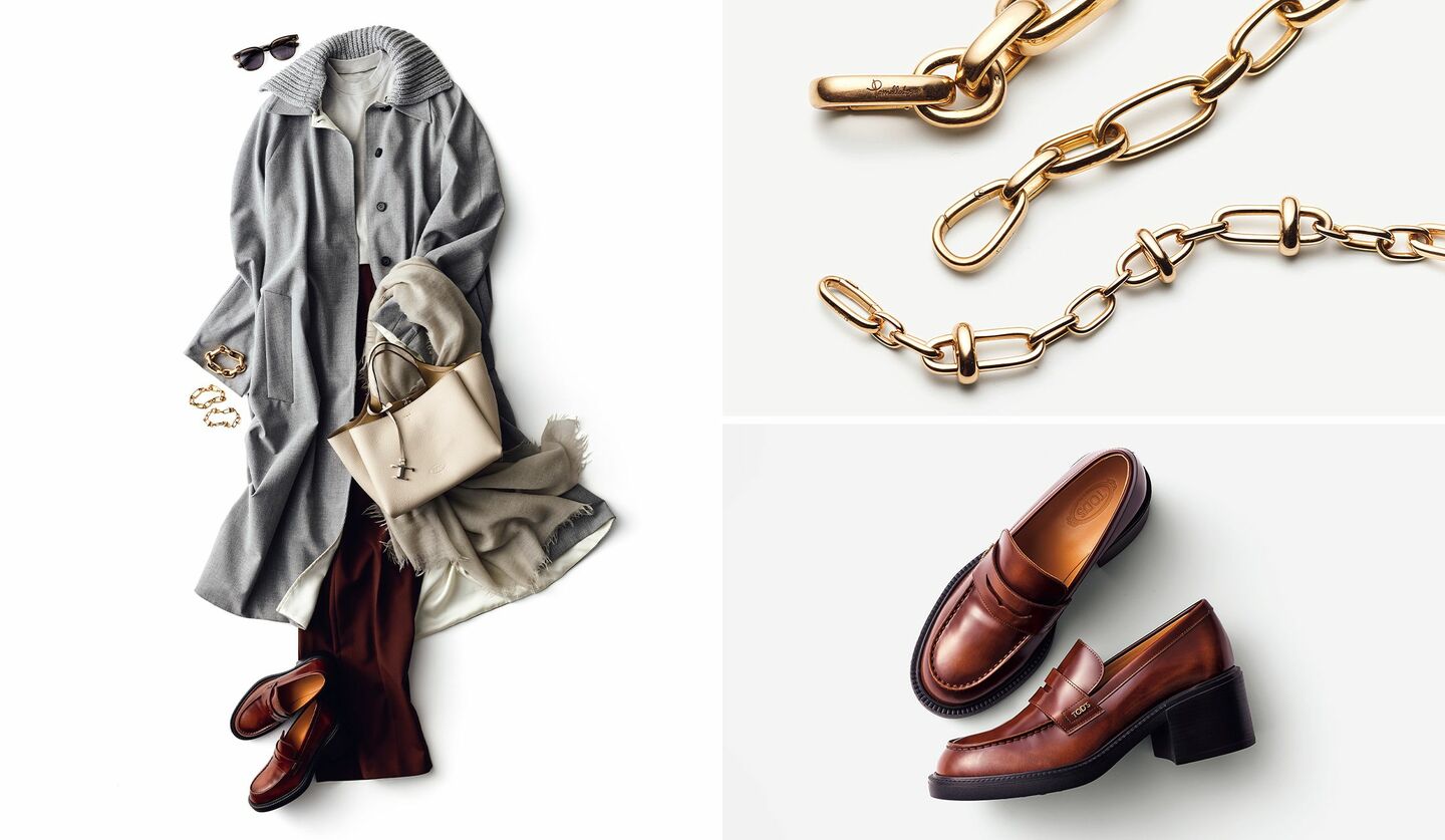 ファビアナ フィリッピのコート&パンツスタイル