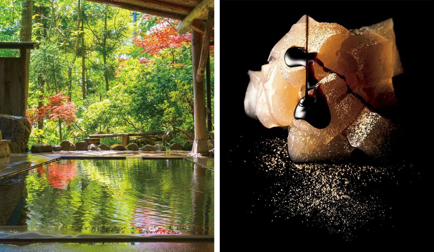 「旅館大沼」、段葛 こ寿々の「わらび餅」