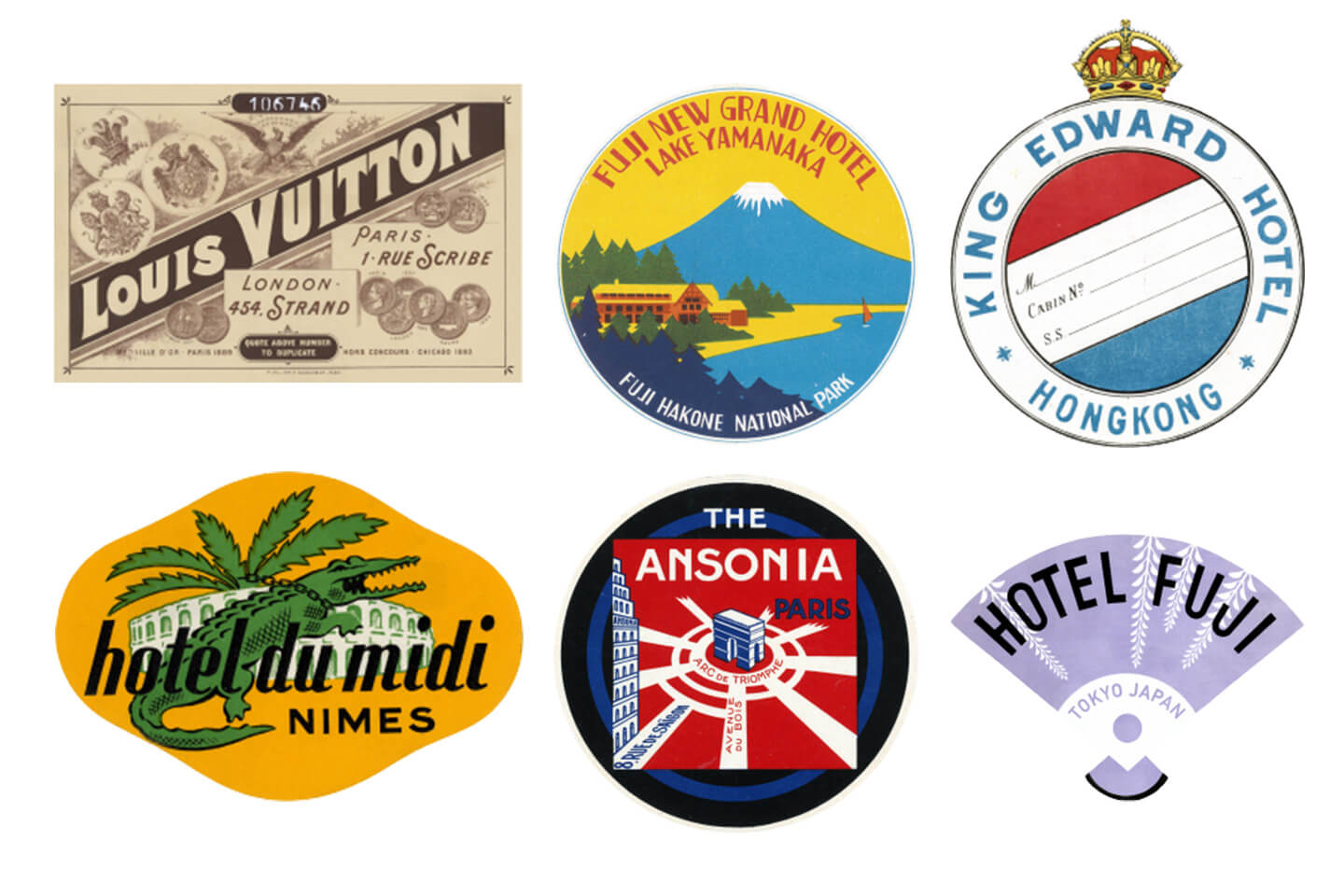 「LV POP」「GRAND HOTELS」「MAKE IT YOUR OWN」「CITIES」「LV HERITAGE」の5つのテーマからラベルを選べる!