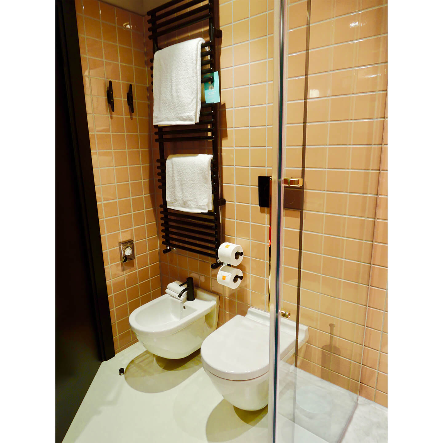 トイレの便器やビデは、ヨーロッパ最高級の衛生陶器メーカーDURAVIT(デュラビット)製。