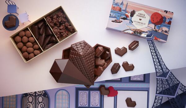 「ル・ショコラ・アラン・デュカス」「ル・ビスキュイ・アラン・デュカス」のバレンタインコレクション｜“パリのときめき”をテーマにした９種類が登場！