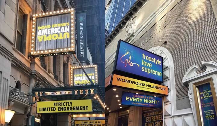 『デイヴィッド・バーンズ・アメリカン・ユートピア』と『フリースタイル・ラヴ・スプリーム』（筆者撮影）