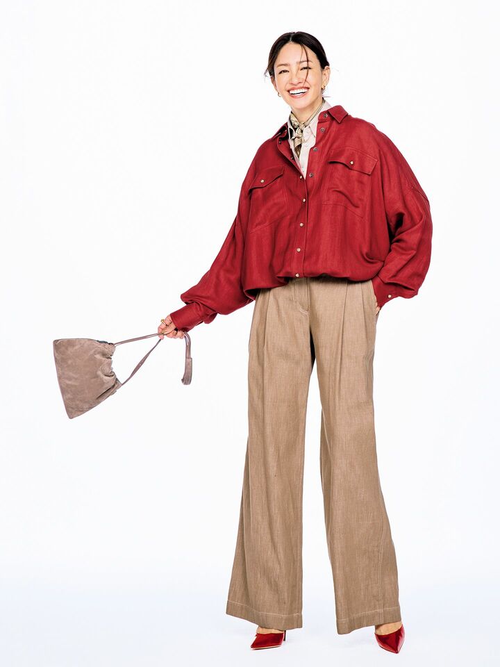 春コーデ_1,ベージュ_1