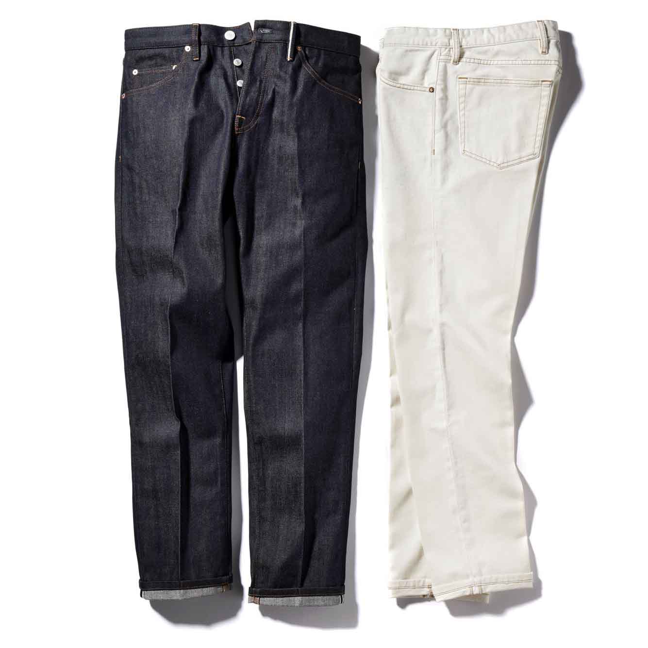 パンツ 左¥38,000・右¥32,000(PT JAPAN〈PT05〉)
