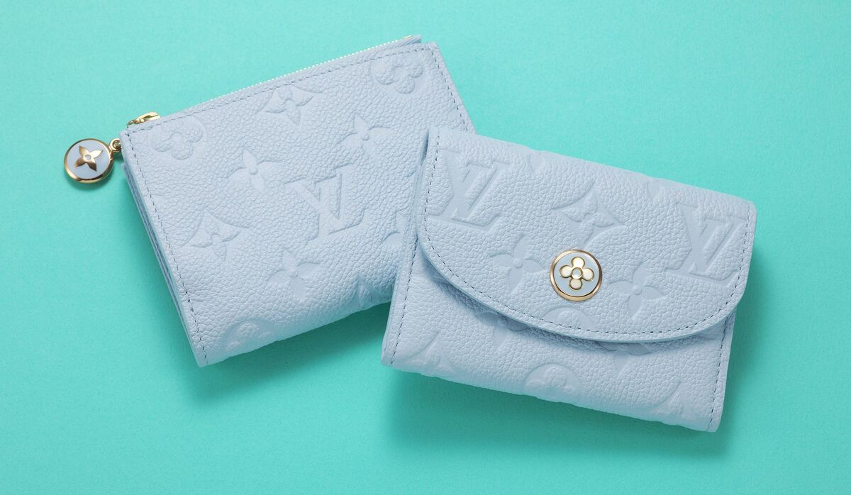 【爽やかなアズールブルー】LOUIS VUITTON★折り畳み財布 爽やかなアズールブルー】LOUIS VUITTON☆折り畳み財布 (Louis
