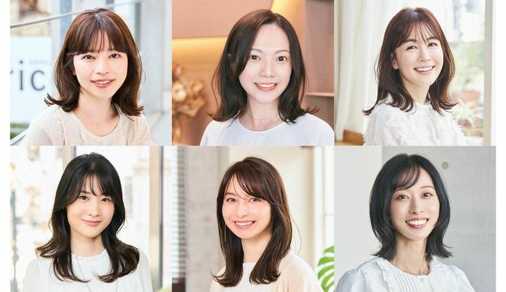 ナチュラルな髪型ミディアム