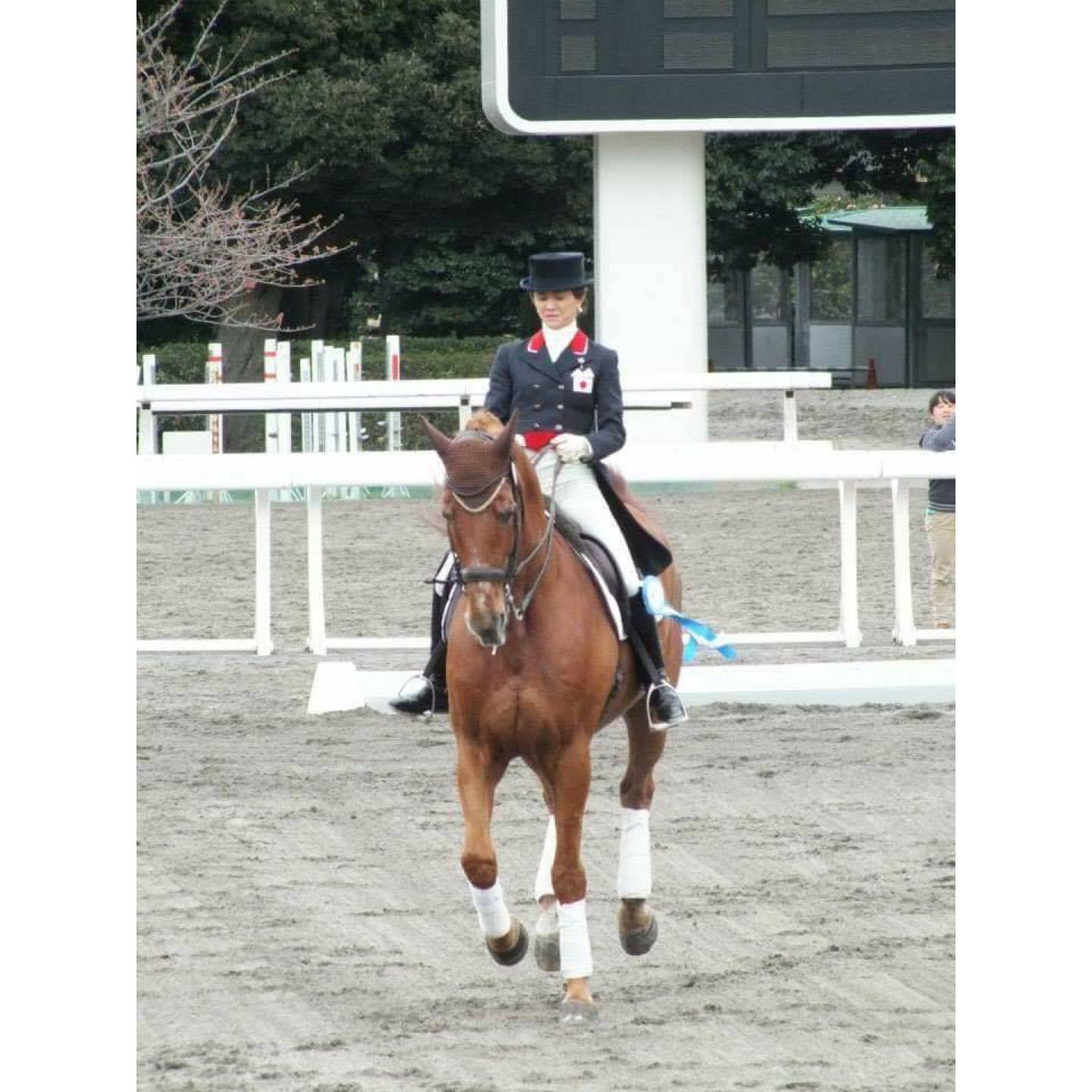 おしゃれな選手という質問に複数の方から名前が挙がった北井選手。「ホースフェスタでの見事な演技に私もすっかり魅了されてしまいました」