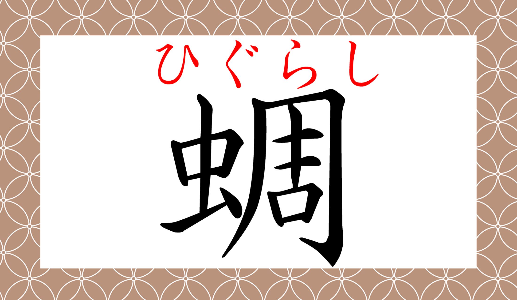 「カナカナカナカナ…」という鳴き声が涼しげな、あのセミです。