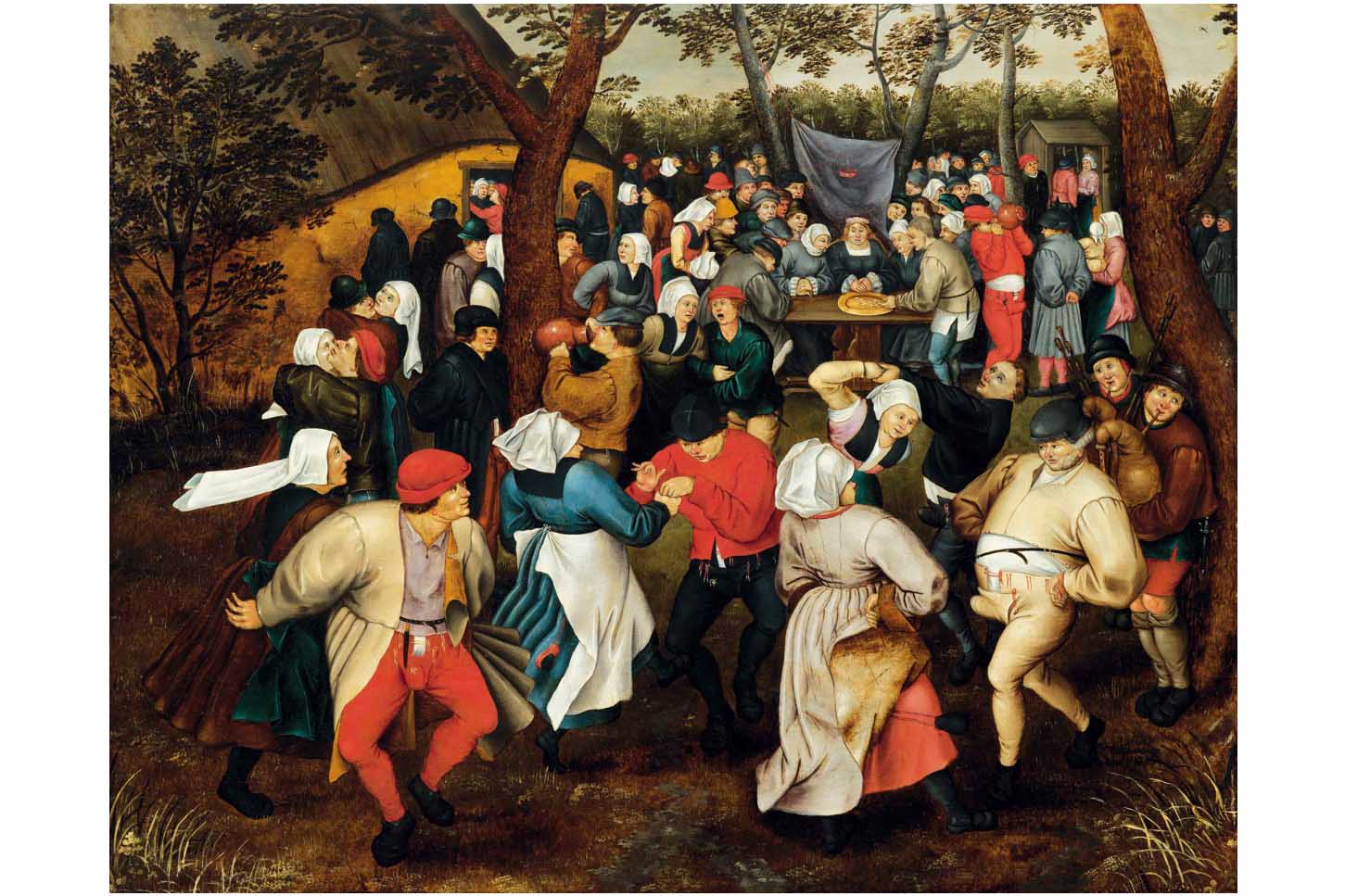 ピーテル・ブリューゲル2世 《野外での婚礼の踊り》 1610年頃 Private Collection
