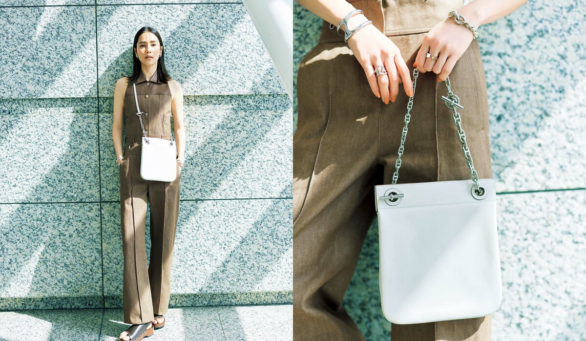 HERMES エルメス レコードバッグ ハンドバッグ くり抜きハンドル HERMES （新品・未使用品）エルメス VINYL BAG レコード 2way
