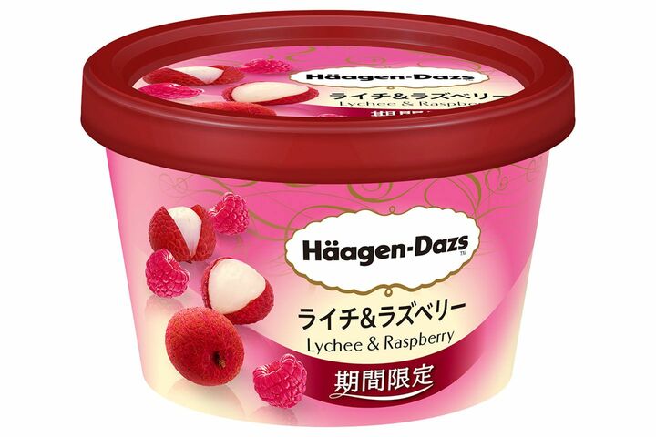 ミニカップ「ライチ&ラズベリー」(期間限定)¥295(税抜)